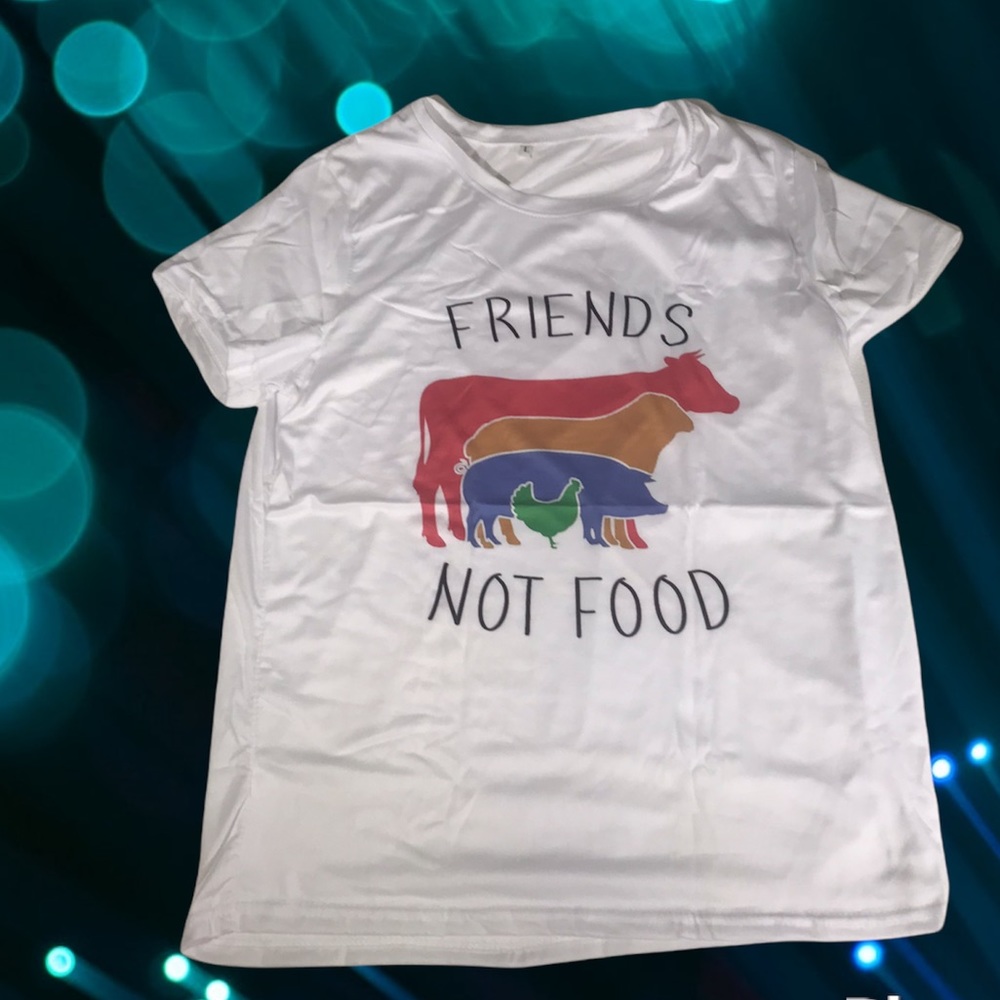 Vegan Friends Not Food Shirt - Picture 2 of 7